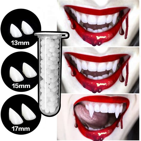 fake vampire teeth glue|vampire fang adhesive.